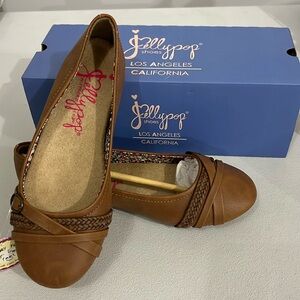 Jelly Pop Jassinda Ballet Flat Shoes Brown